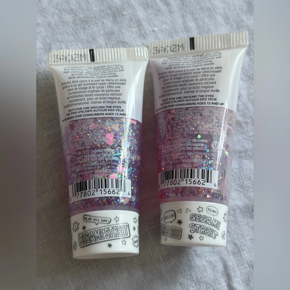 Brand New Wet n Wild Zippity-Zap! Limited Edition Sesame Street Glitter Gels
